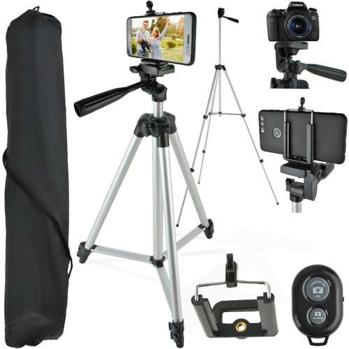 Tripod állvány távirányítóval, szelfi állvány