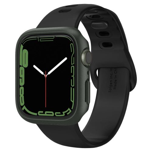 Spigen Thin Fit Apple Watch S7 45mm Military Green, Zöld tok