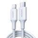 UGREEN USB-C to Lightning Charging kábel, PD 3A, 0.5m (white)