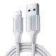 kábel Lightning to USB UGREEN 2.4A US199, 1.5m (silver)