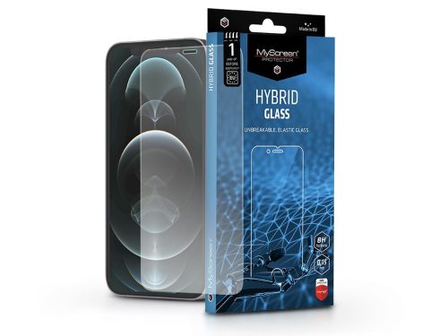 Apple iPhone 12 Pro Max rugalmas üveg képernyővédő fólia - MyScreen Protector Hybrid Glass - transparent