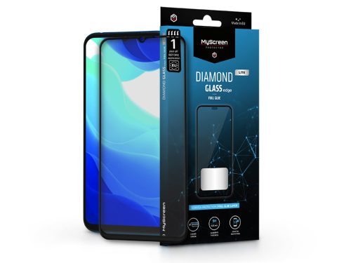 Xiaomi Mi 10 Lite/10 Lite 5G edzett üveg képernyővédő fólia - MyScreen Protector Diamond Glass Lite Edge2.5D Full Glue - black