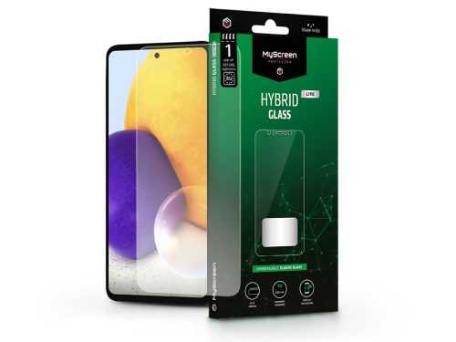 Samsung A725F Galaxy A72/A726B Galaxy A72 5G rugalmas üveg képernyővédő fólia - MyScreen Protector Hybrid Glass Lite - transparent