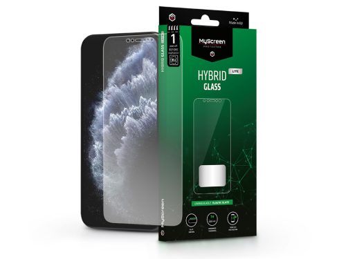 Apple iPhone X/XS/11 Pro rugalmas üveg képernyővédő fólia - MyScreen Protector Hybrid Glass Lite - transparent