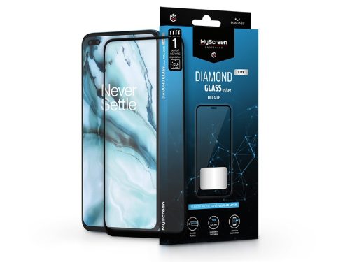 OnePlus Nord/Nord 2 5G/Nord CE 5G edzett üveg képernyővédő fólia - MyScreen     Protector Diamond Glass Lite Edge2.5D Full Glue - black