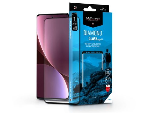 Xiaomi 12 Pro edzett üveg képernyővédő fólia ívelt kijelzőhöz - MyScreen Protector Diamond Glass Edge3D - black