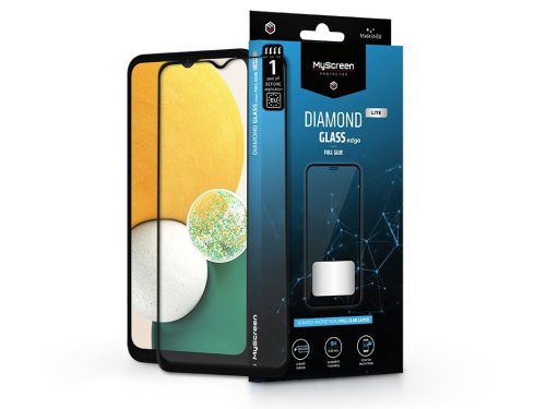 Samsung A135F Galaxy A13 4G/A136U                                               Galaxy A13 5G edzett üveg képernyővédő fólia -                                  MyScreen Protector Diamond Glass Lite Edge2.5D Full Glue - black