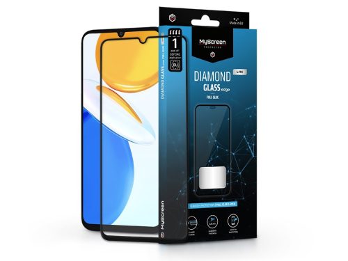 Honor X7 edzett üveg képernyővédő fólia - MyScreen Protector Diamond Glass Lite Edge2.5D Full Glue - black