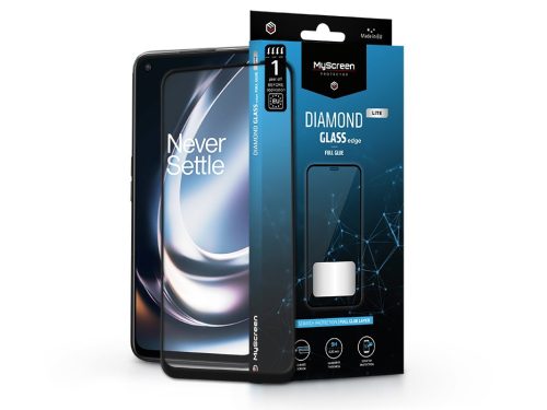 OnePlus Nord CE 2 Lite 5G edzett üveg képernyővédő fólia - MyScreen Protector   Diamond Glass Lite Edge2.5D Full Glue - black