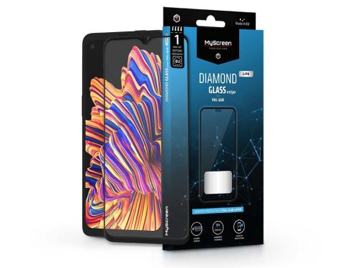 Samsung G736U Galaxy Xcover 6 Pro edzett üveg képernyővédő fólia - MyScreen     Protector Diamond Glass Lite Edge2.5D Full Glue - black