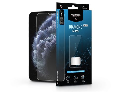 Apple iPhone X/XS/11 Pro edzett üveg képernyővédő fólia - MyScreen Protector    Diamond Glass Lite Full Glue - transparent