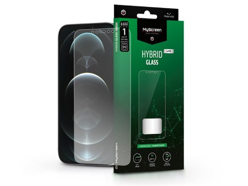 Apple iPhone 12 Pro Max rugalmas üveg képernyővédő fólia - MyScreen Protector   Hybrid Glass Lite - transparent