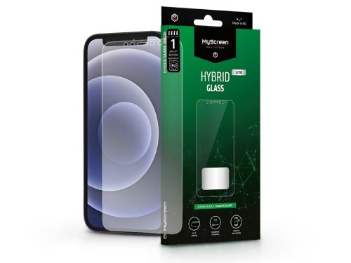 Apple iPhone 12 Mini rugalmas üveg képernyővédő fólia - MyScreen Protector      Hybrid Glass Lite - transparent