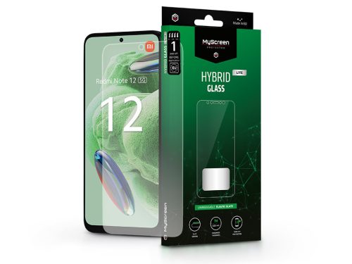 Xiaomi Redmi Note 12 5G rugalmas üveg képernyővédő fólia - MyScreen Protector   Hybrid Glass Lite - transparent