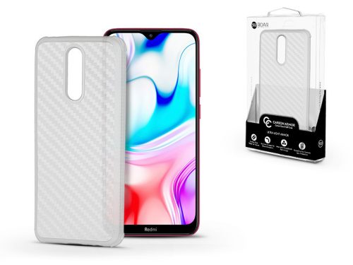 Xiaomi Redmi 8 szilikon hátlap - Roar Carbon Armor Ultra-Light Soft Case - clear