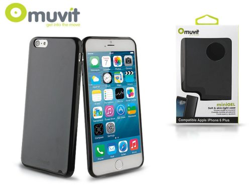 Apple iPhone 6 Plus/6S Plus hátlap - Muvit miniGel - black