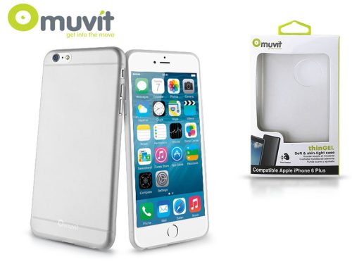 Apple iPhone 6 Plus/6S Plus szilikon hátlap - Muvit ThinGel - transparent