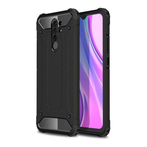 Xiaomi Redmi 9 ütésálló hátlap - Armor - fekete