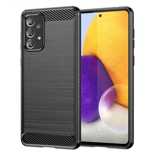 Samsung A725F Galaxy A72/A726B Galaxy A72 5G szilikon hátlap - Carbon - fekete