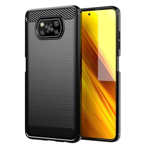 Xiaomi Poco X3/X3 Pro szilikon hátlap - Carbon - fekete