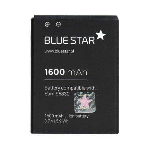 Samsung Galaxy Ace / Galaxy Gio Blue Star Premium akkumulátor 1600mAh Li-Ion EB494358VU