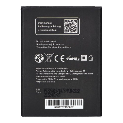 Samsung Galaxy S4 Mini / Ace 4 Blue Star Premium akkumulátor 2100mAh Li-Ion EB-B500BE