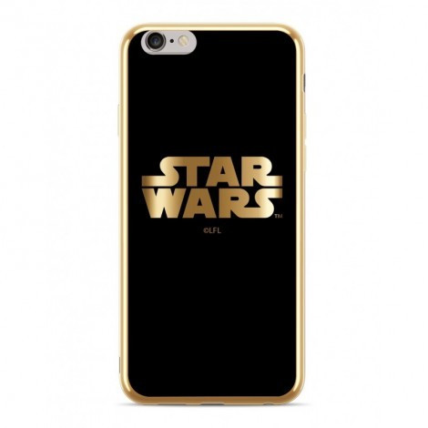 Star Wars szilikon tok -Star Wars 002 Apple iPhone X / XS arany Luxury Chrome (SWPCSW303)