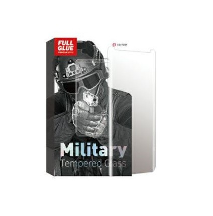 Editor Military Full Glue Apple iPhone XS Max / iPhone 11 Pro Max (6.5) 10D hajlított előlapi üvegfólia fekete