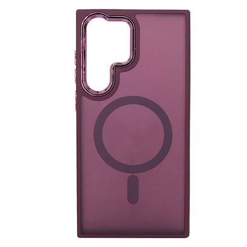 Megsafe Samsung S918 Galaxy S23 Ultra (2023) TPU/PC tok (vezetéknélküli töltéshez) lila