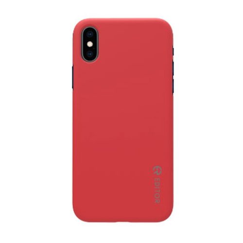 Editor Color fit Samsung J605 Galaxy J6 Plus (2018) piros szilikon tok csomagolásban