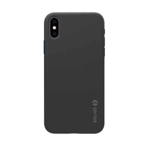 Editor Color fit Samsung G970F Galaxy S10e fekete szilikon tok csomagolásban