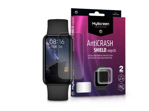 Xiaomi Redmi Smart Band Pro ütésálló képernyővédő fólia - MyScreen Protector AntiCrash Shield Edge3D - 2 db/csomag - transparent