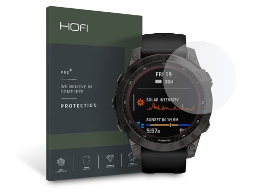 HOFI Glass Pro+ üveg képernyővédő fólia - Garmin Fenix 5 / 6 / 6 Pro / 7 (22 mm) - clear