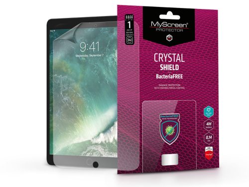 Apple iPad 10.5/iPad Pro 10.5/iPad Air (2019) képernyővédő fólia - 1 db/csomag -Crystal Shield BacteriaFree - transparent