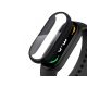 Xiaomi Mi Smart Band 7 védőtok beépített edzett üveggel - DEFENSE 360 - fekete  (ECO csomagolás)