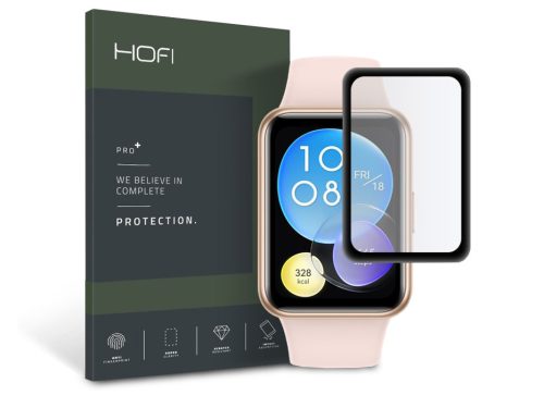 HOFI Hybrid Pro+ Glass üveg képernyővédő fólia - Huawei Watch Fit 2 - black