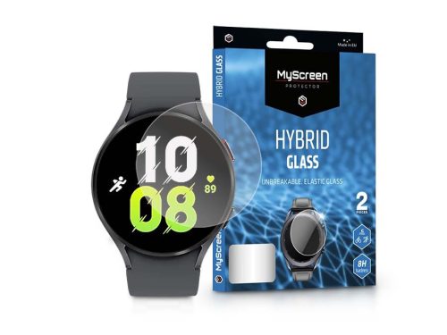 Samsung Galaxy Watch 5 (44 mm) rugalmas üveg képernyővédő fólia - MyScreen      Protector Hybrid Glass - 2 db/csomag - transparent