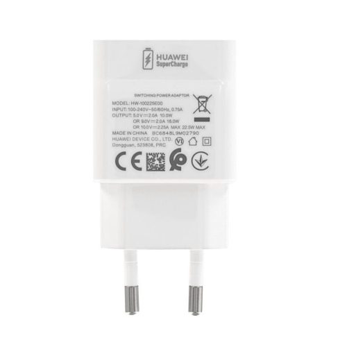 Huawei HW-100225E00 fehér gyári gyors töltőfej 10.0V/2.25V - 2250mAh 22.5W