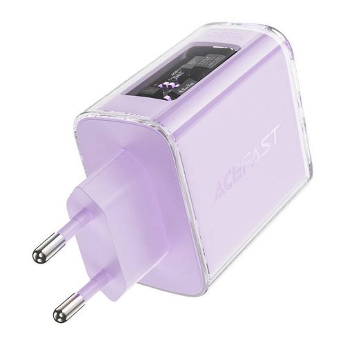 Acefast Fali töltő A45, 2x USB-C, 1xUSB-A, 65W PD (violet)