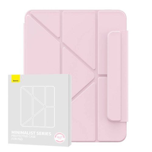 Baseus Minimalist mágneses tok Pad 10.2″ (2019/2020/2021) (baby pink)