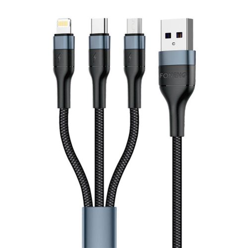 Kabel USB Foneng X51 3w1 (czarny)