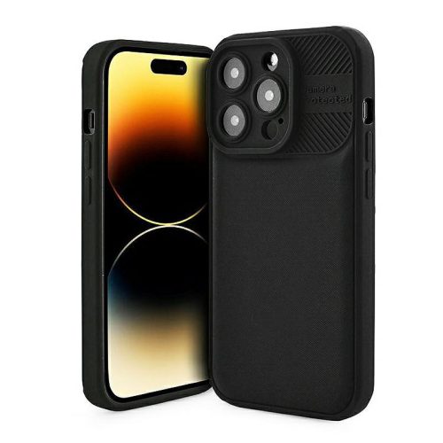 Cross Case - Xiaomi Redmi A1 fekete kameravédős szilikon tok