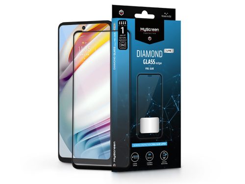 Motorola Moto G40/G60/G60s edzett üveg képernyővédő fólia - MyScreen Protector  Diamond Glass Lite Edge2.5D Full Glue - black