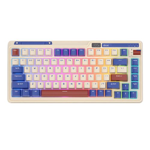 Mechanical keyboard Royal Kludge KZZI K75 pro RGB, Moment Switch (retro blue)