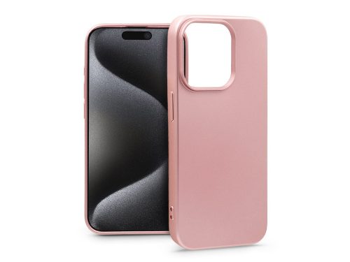 Apple iPhone 15 Pro hátlap - Metallic - pink