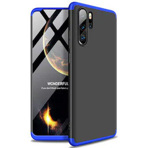 Xiaomi Redmi Note 8 GKK 360 Full Protection 3 az 1-ben elő- és hátlap tok fekete/kék