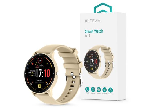 Devia WT1 Smart Watch okosóra - bézs