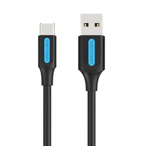 Kabel ładowania USB-A 2.0 do USB-C Vention COKBC, 0,25m (czarny)