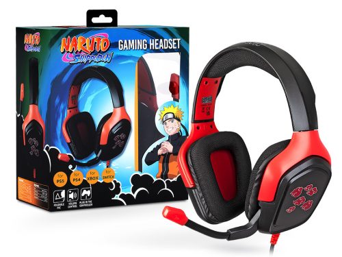 Konix Naruto "Akatsuki" univerzális vezetékes gamer headset