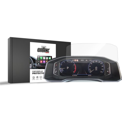 GrizzGlass CarDisplay kijelzővédő fólia - Volkswagen Passat B8 Digital Cockpit 8" 2019